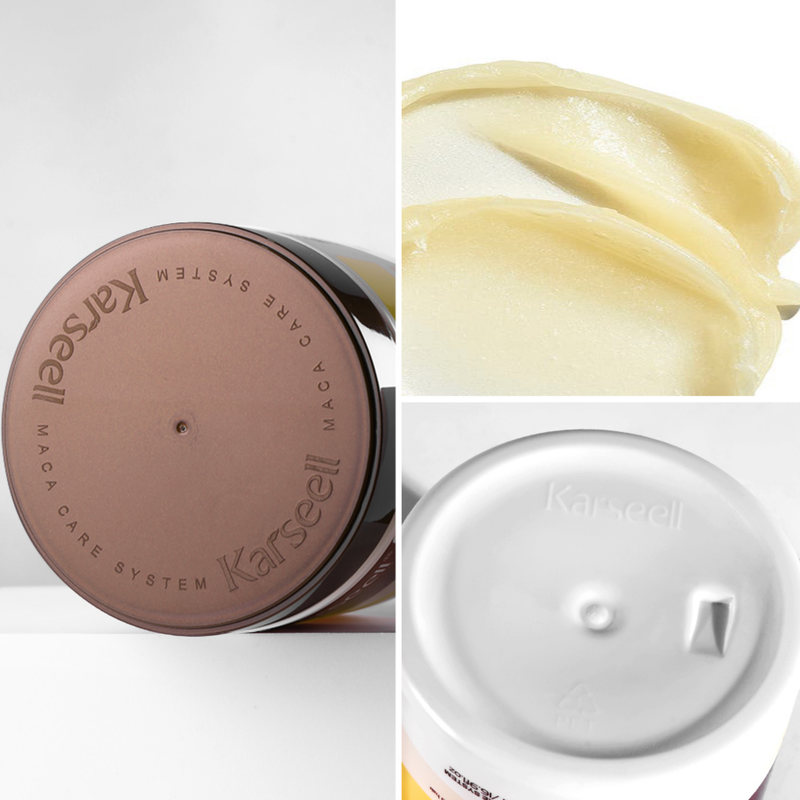 Máscara Karseell Collagen 500ml - Tratamento Capilar para Hidratação e Brilho